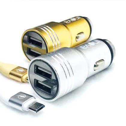 CARREGADOR VEICULAR  CELULAR | CARRO |  2 USB | CABEÇA | 3.1A | V8 | MICRO USB | MICROUSB | INOVA